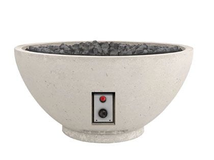 Firegear Sanctuary 3 Series 29-Inch GFRC Gas Fire Bowl - Arctic