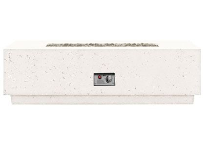 Firegear Sanctuary 1 Series 56-Inch GFRC Gas Fire Table - Arctic
