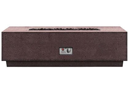 Firegear Sanctuary 1 Series 56-Inch GFRC Gas Fire Table - Chocolate