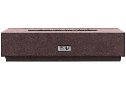 Firegear Sanctuary 1 Series 76-Inch GFRC Gas Fire Table - Chocolate