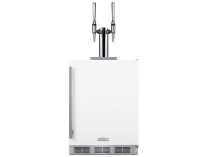 Summit 24-Inch ADA Compliant Outdoor Rated Double Tap Nitro-Infused Coffee Dispenser / Kegerator 