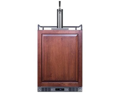 Summit 24-Inch 5.6 Cu. Ft. Built-In Kegerator - Custom Panel 