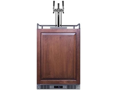 Summit 24-Inch 5.6 Cu. Ft. Built-In Kegerator - Custom Panel