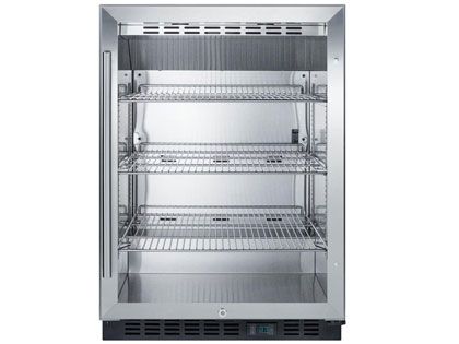 Summit Commercial 24-Inch 5.0 Cu. Ft. Beverage Center With Professional Handle - Black Cabinet