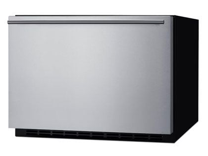 Summit 24-Inch 2 Cu. Ft. Built-In Outdoor Drawer Refrigerator - Custom Panel