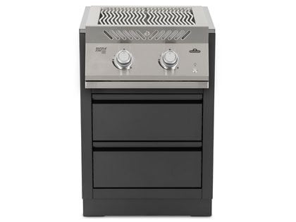 Napoleon 700 Series Dual Infrared Burner with Stainless Steel Cover and OASIS Under Grill Cabinet