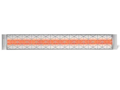 Infratech Contemporary Motif Collection 39-Inch 4000W Dual Element Electric Infrared Patio Heater - Stainless Steel