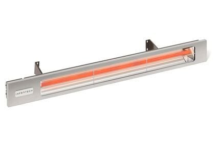 Infratech Slimline Series 63 1/2-Inch 4000W Single Element Electric Infrared Patio Heater - Silver