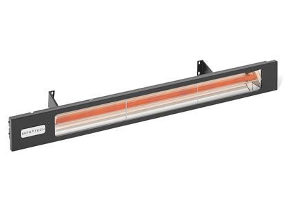Infratech Slimline Series 42 1/2-Inch 2400W Single Element Electric Infrared Patio Heater - Black Shadow