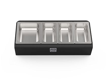 Alfa Forni Topping Station 4 Trays With Lids