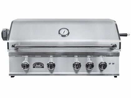 Sole Gourmet TR Series 38-Inch 4-Burner Built-In Gas Grill with Rotisserie and LED Lights