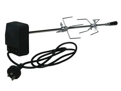 Sole Gourmet Adjustable Rotisserie Kit & 120v Motor for Gas Grills