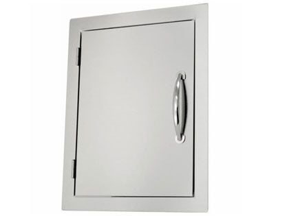 Sole Gourmet 17-Inch Stainless Steel Flush Mount Reversible-Hinged Vertical Single Access Door