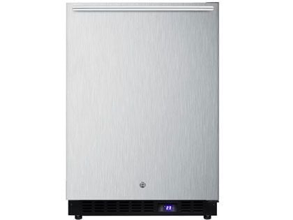 Summit 24-Inch 4.72 Cu. Ft. Outdoor Rated Compact Freezer With Ice Maker - Stainless Steel