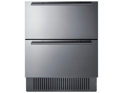 Summit 27-Inch 4.83 Cu. Ft. 2-Drawer All-Refrigerator - Custom Panel