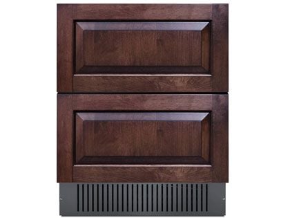 Summit 27-Inch 4.83 Cu. Ft. 2-Drawer All-Refrigerator - Custom Panel