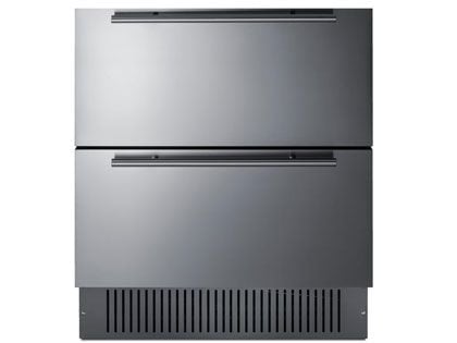 Summit 30-Inch 5.42 Cu. Ft. 2-Drawer All-Refrigerator - Custom Panel