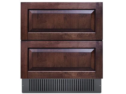 Summit 30-Inch 5.42 Cu. Ft. 2-Drawer All-Refrigerator - Custom Panel 