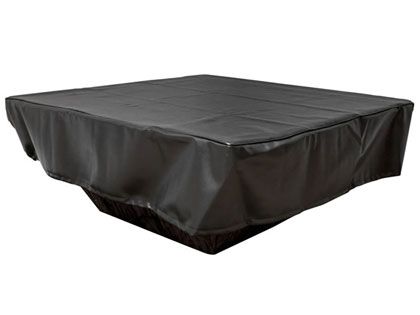 HPC Fire Square Black Vinyl Fire Pit Cover - 60" x 60"