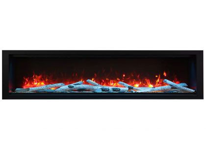 Amantii 74-Inch Symmetry Extra Tall & Deep Linear Electric Fireplace