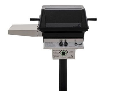 PGS T-Series T30 Commercial Cast Aluminum Gas Grill With Timer On In-Ground Post