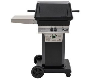 PGS T-Series T30 Commercial Cast Aluminum Gas Grill With Timer On Black Portable Pedestal Base
