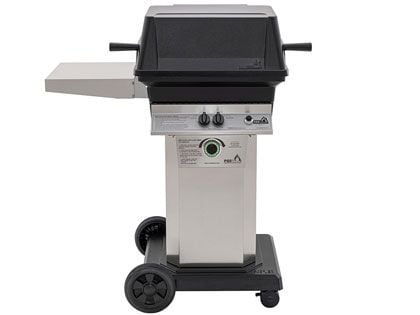 PGS T-Series T30 Commercial Cast Aluminum Gas Grill With Timer On Stainless Steel Portable Pedestal Base