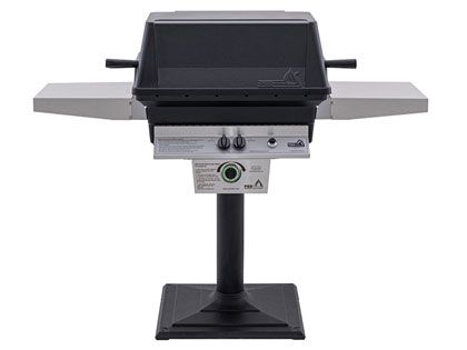 PGS T-Series T40 Commercial Cast Aluminum Gas Grill With Timer On Bolt-Down Patio Post