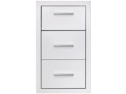 Summerset 17-Inch Stainless Steel Flush Mount Double Access Drawer With Paper Towel Holder