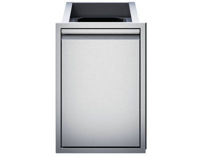 Twin Eagles 18-Inch Roll-Out Stainless Steel Trash Bin