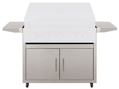 TrueFlame Deluxe Cart with 2 Fold-Down Side Shelves for 40-Inch Grills