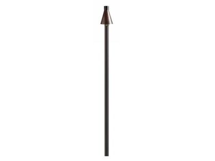 HPC Fire Hammered Copper Torch Head with 8-Foot Post - Match Light Ignition