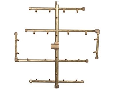 Warming Trends 240K BTU 20.5" x 19.5" CROSSFIRE 2.0 Brass Burner