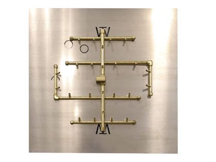 Warming Trends 240K BTU 20.5" x 19.5" CROSSFIRE 2.0 Brass Burner with 30-in Square Plate