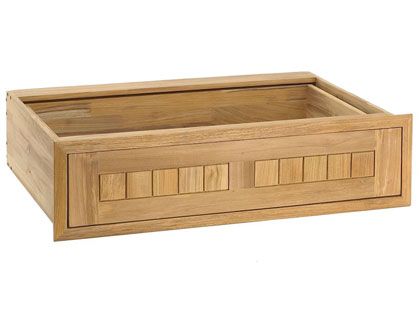 Pacific Teak Millworks 30-Inch Cottage Panel Teak Wood Single Drawer
