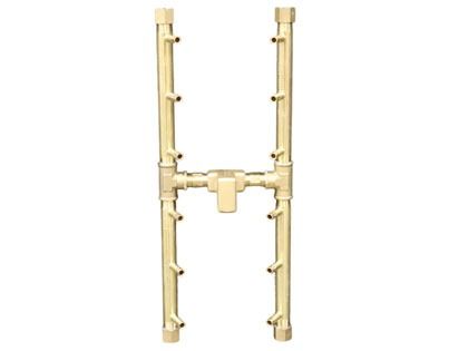 Warming Trends 120K BTU 17.625" x 7.5" CROSSFIRE 2.0 H-Style Brass Burner