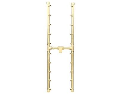 Warming Trends 200K BTU 29.5" x 9.5" CROSSFIRE 2.0 H-Style Brass Burner