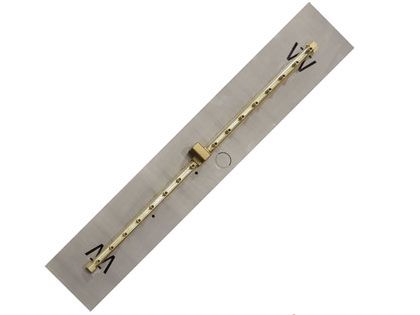 Warming Trends 170K BTU 33.75" CROSSFIRE 2.0 Linear Brass Burner with 40" x 8" Plate