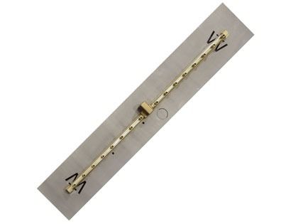 Warming Trends 270K BTU 53.75" CROSSFIRE 2.0 Linear Brass Burner with 62" x 12" Plate