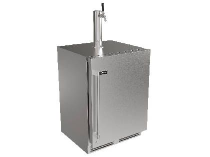 Perlick G5 Core 24-Inch 5.1 Cu. Ft. Beverage Dispenser with Draft Tap - Stainless Steel Two-Toned Handle Overlay