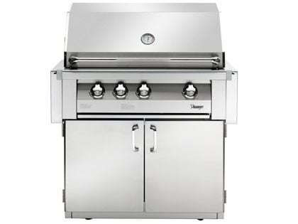Vintage Grills 36-Inch Freestanding Gas Grill with Flush Mounted Infrared Rotisserie Burner