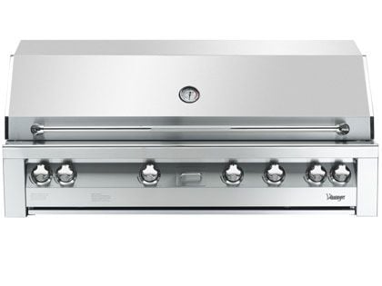Vintage Grills 56-Inch Built-in Gas Grill with Flush Mounted Infrared Rotisserie Burner and Dedicated Smoker Burner
