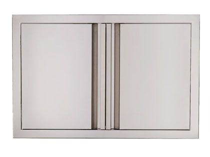 RCS Valiant Series 45-Inch Stainless Steel Double Access Door with Soft Close