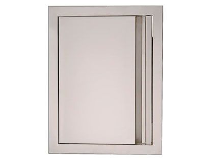 RCS Valiant Series 20-Inch Stainless Steel Vertical Single Access Door with Soft Close- Left Hinge