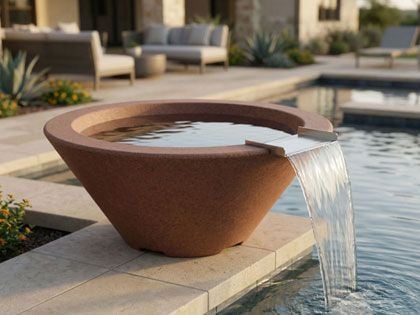 Prism Hardscapes 32 1/2-Inch Verona GFRC Water Bowl