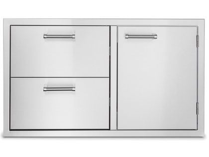 Viking 36-Inch Stainless Steel Double Drawer & Access Door Combo