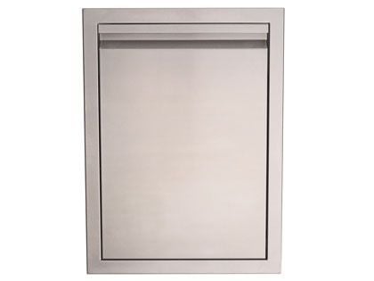 RCS Valiant Series 20-Inch Roll-Out Stainless Steel Trash / Recycling Bin