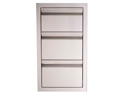 RCS Valiant Series 17-Inch Stainless Steel Double Access Drawer & Paper Towel Dispenser