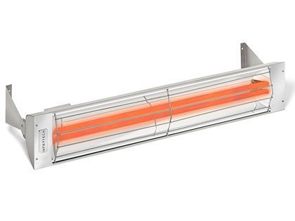 Infratech WD-Series 33-Inch 3000W Dual Element Electric Infrared Patio Heater - Stainless Steel