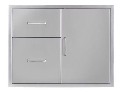 Wildfire 30 X 21 304 Stainless Steel Access Door & Double Drawer Combo